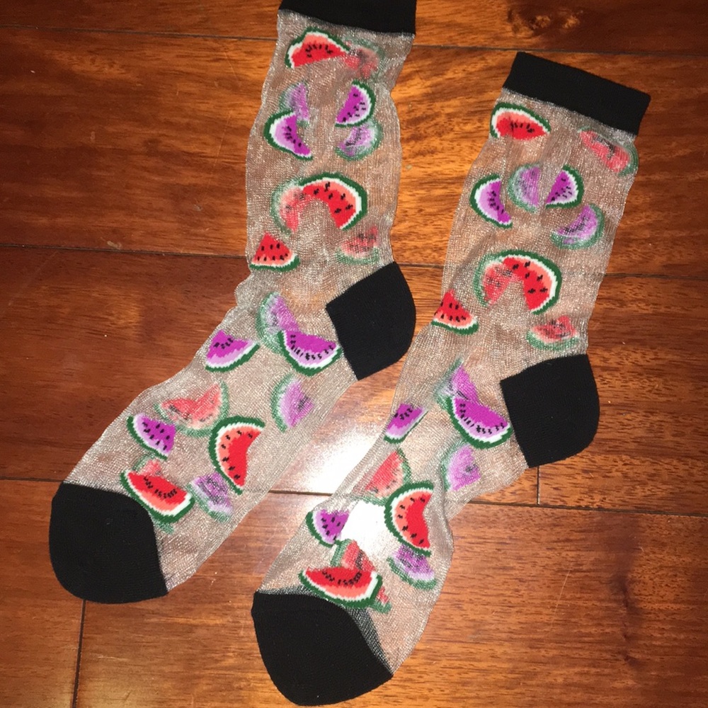 cute see through socks